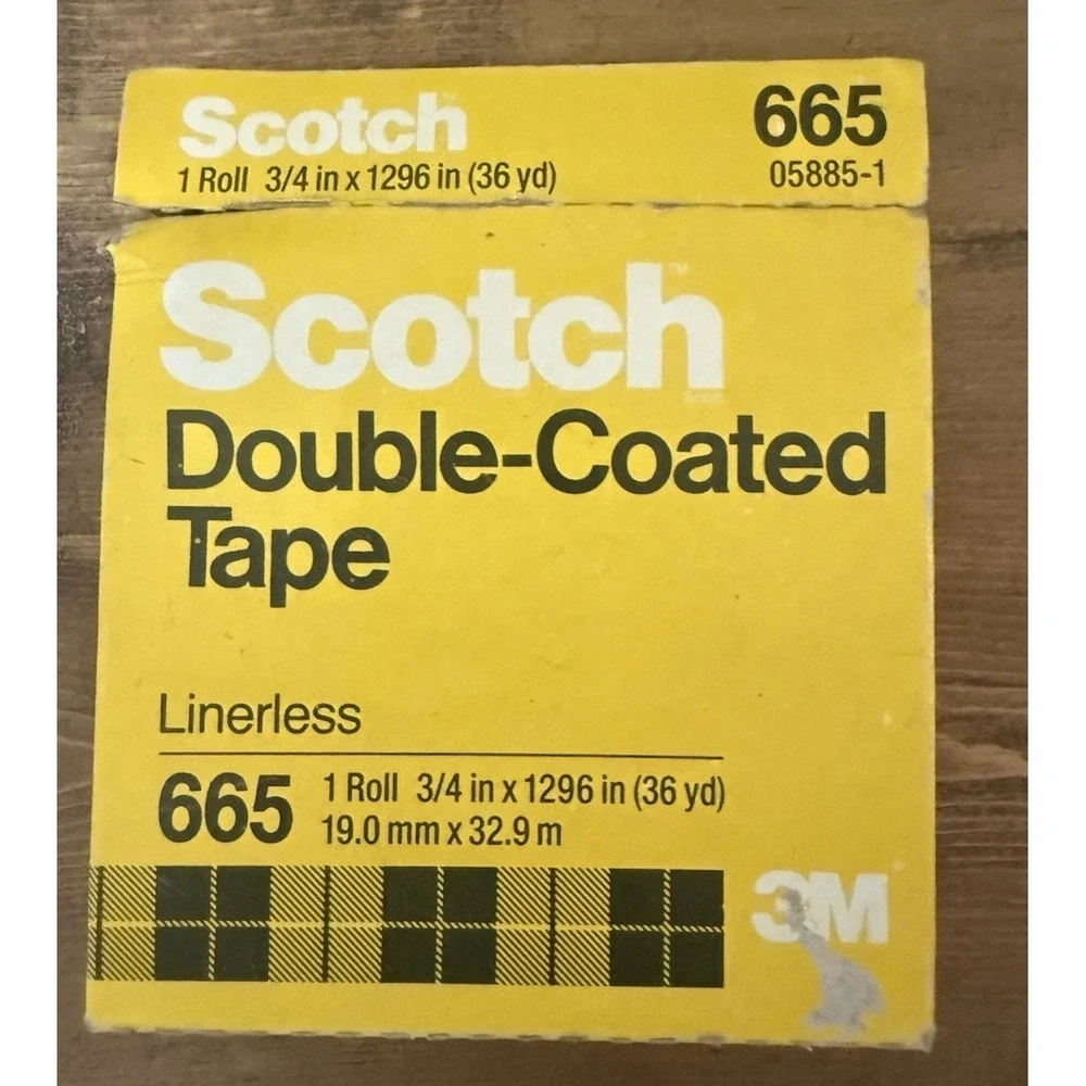 Scotch Permanent Double-Sided Tape,‎ 1/2